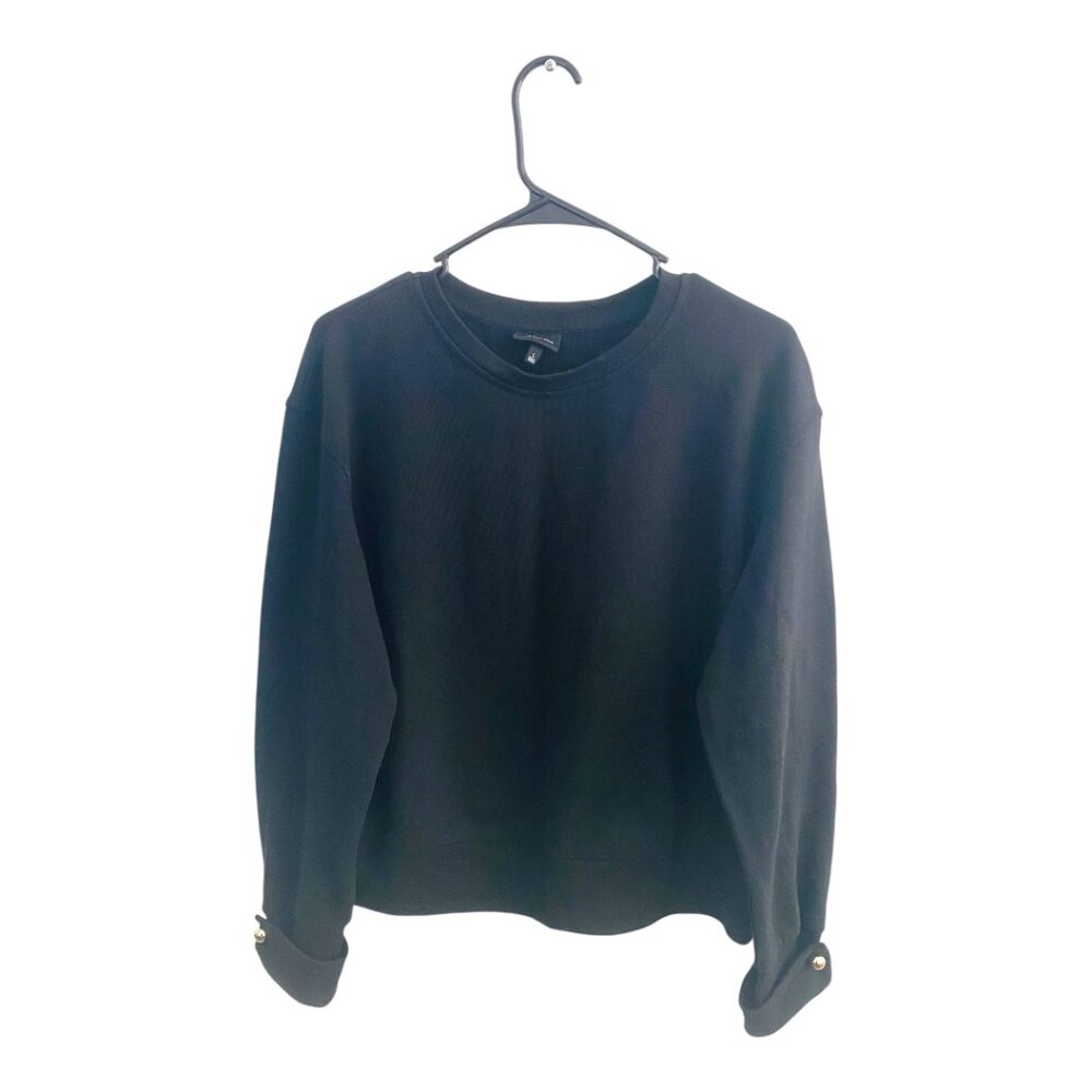 Who What Wear Black Woman Sweater, Made in Vietnam